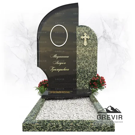 Памятник из гранита Габбро-Диабаз и Луковецкий  gr1052