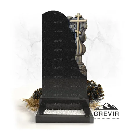 Памятник в виде церкви из гранита gr662