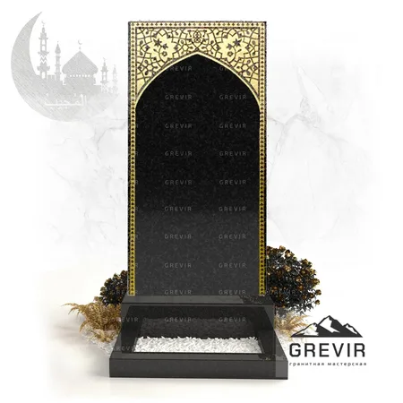 Мусульманский памятник из гранита gr728