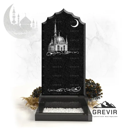 Мусульманский памятник из гранита gr730