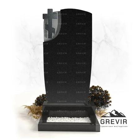 Гранитный памятник с крестом gr903