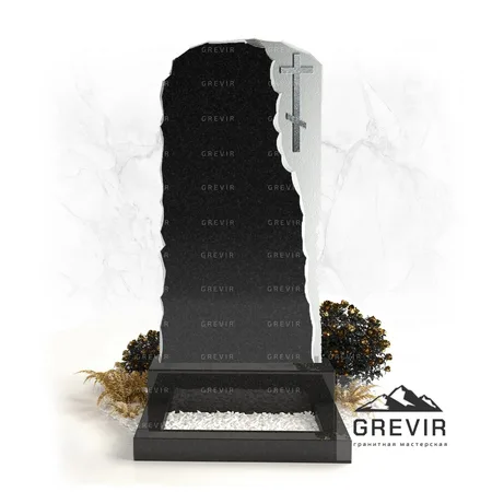 Гранитный памятник с крестиком gr908