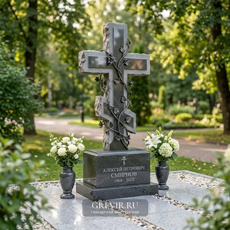Мемориальный крест «Вознесение» с ковкой