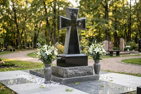 Памятник «Голгофа» с фактурным сколом