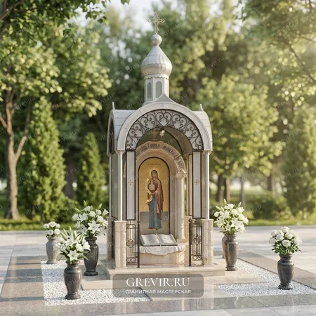 Памятник светлая церковь с мозаикой 0708003